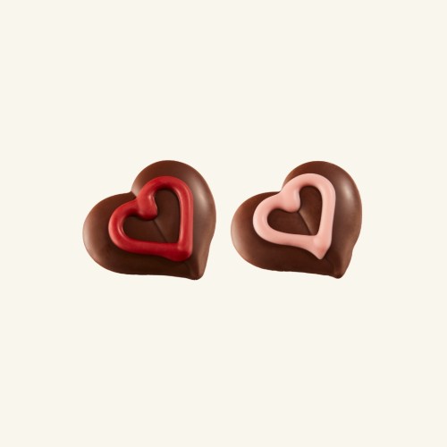 3 Chocolate hearts - bag 130 g